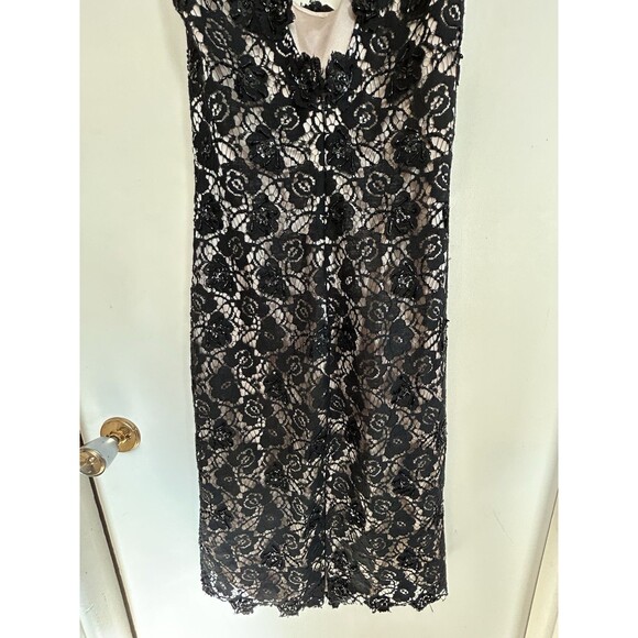 JS Boutique Womens Black Lace & Sequin Cocktail Dress Size 4 - Picture 13 of 16